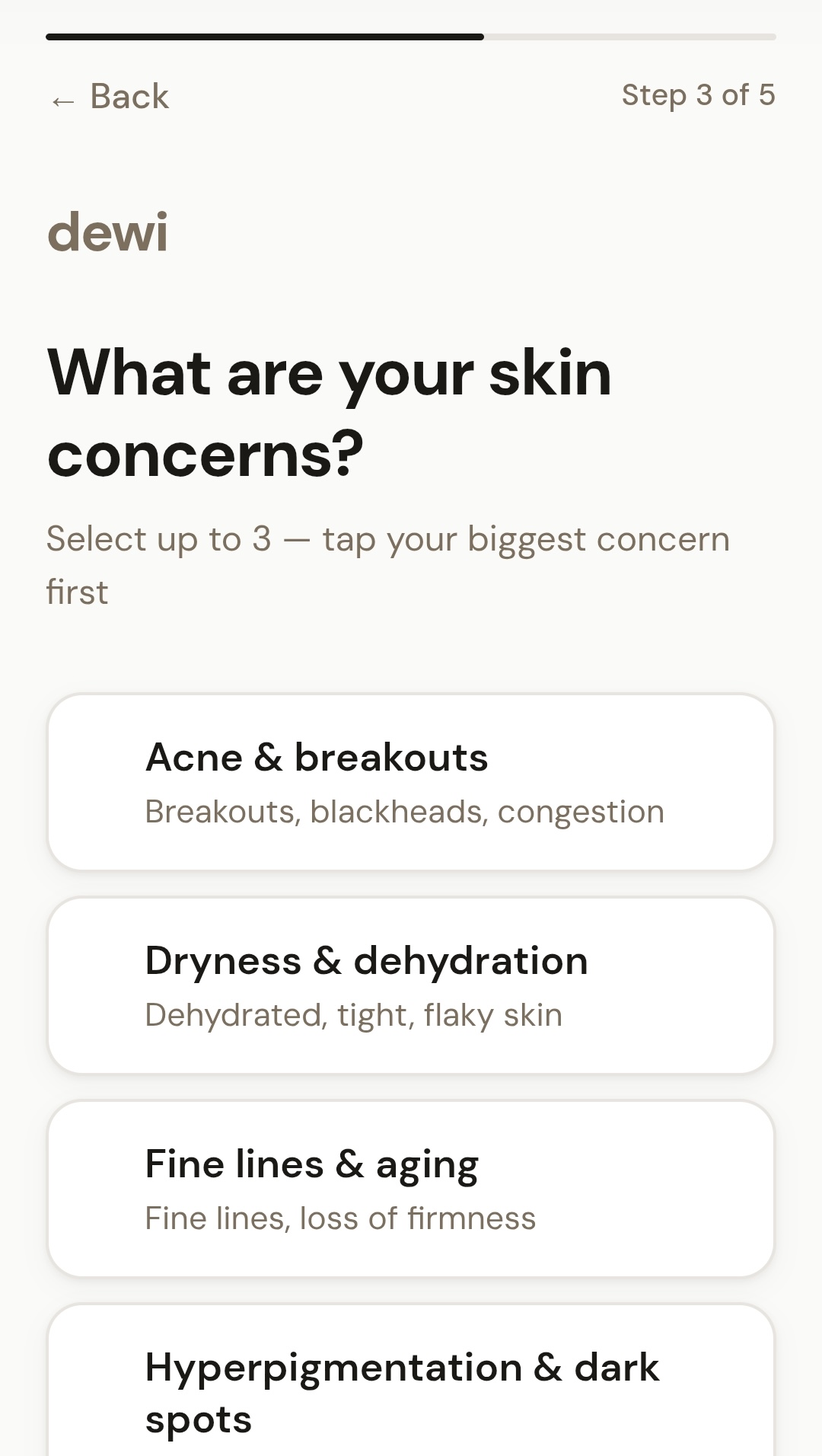 Skin concerns